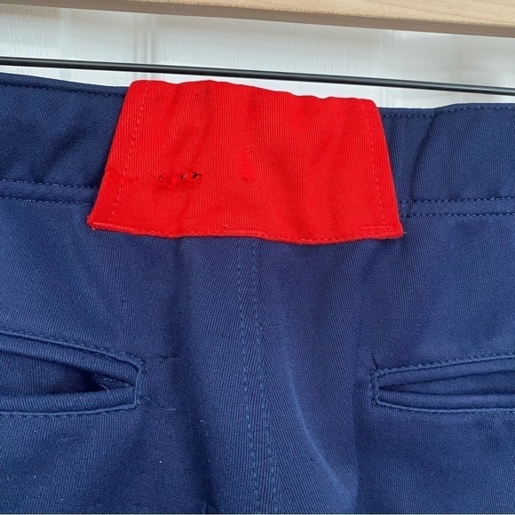 Two Five Apparel Softball Pants Cropped Navy Red Medium - Picture 7 of 14
